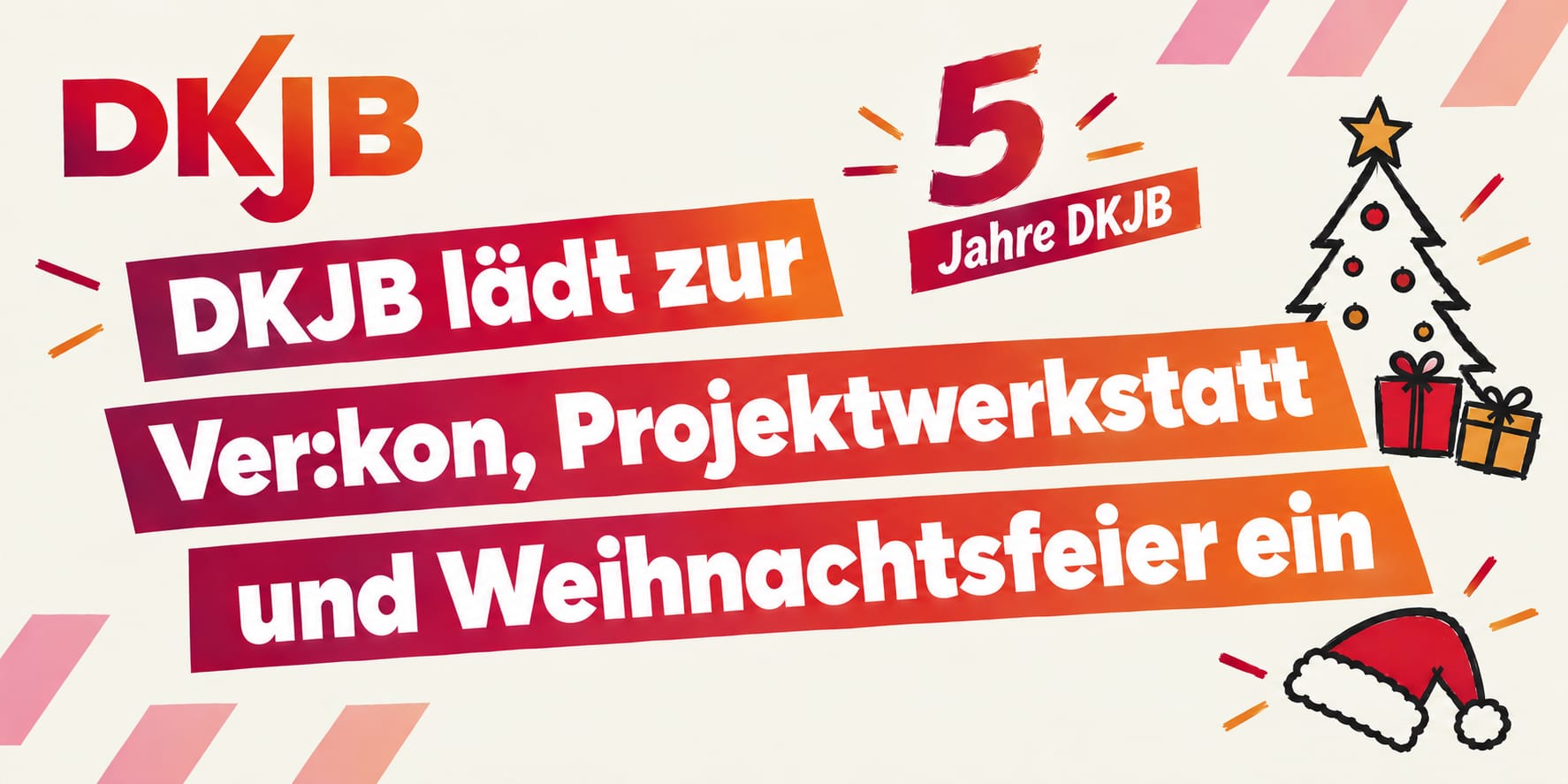 DKJB lädt zur Ver:kon, Projektwerkstatt und Weihnachtsfeier ein